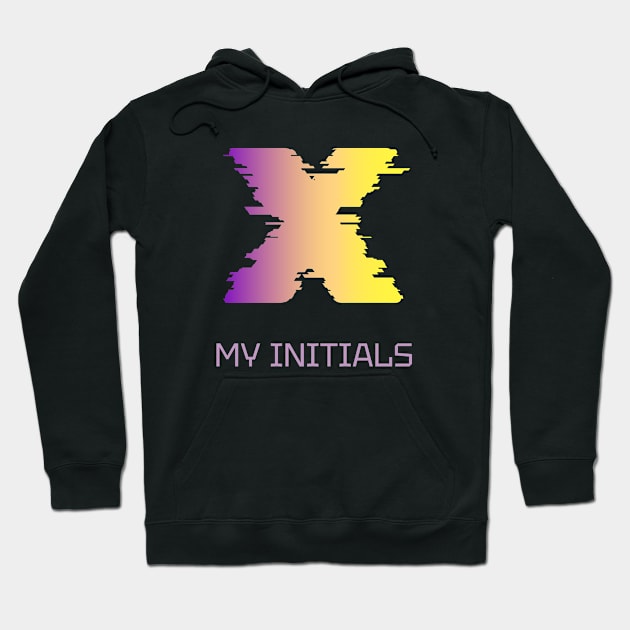 Letter X Initials Unique Name T-Shirt Hoodie by EKSU17